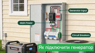 Як підключити генератор до будинку