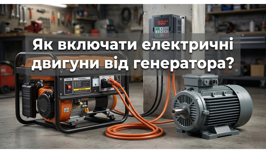 Як включати електричні двигуни від генератора?