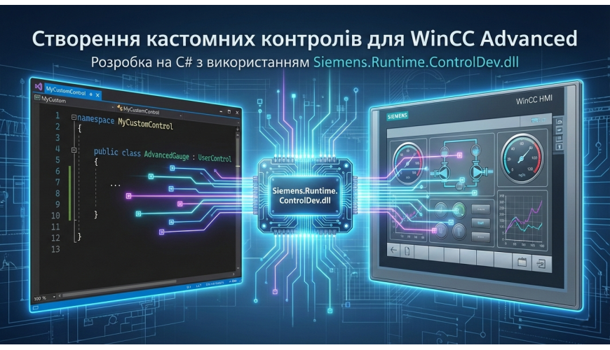 Як створити кастомний контрол для WinCC Advanced на C# з використанням Siemens.Runtime.ControlDev.dll