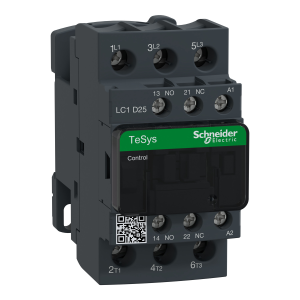 Контактор 25А, Uc: 220VAC, 1NO + 1NC, Schneider Electric