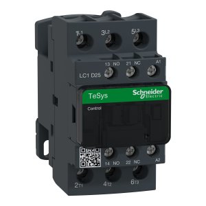 Контактор 25А, Uc: 220VAC, 1NO + 1NC, Schneider Electric